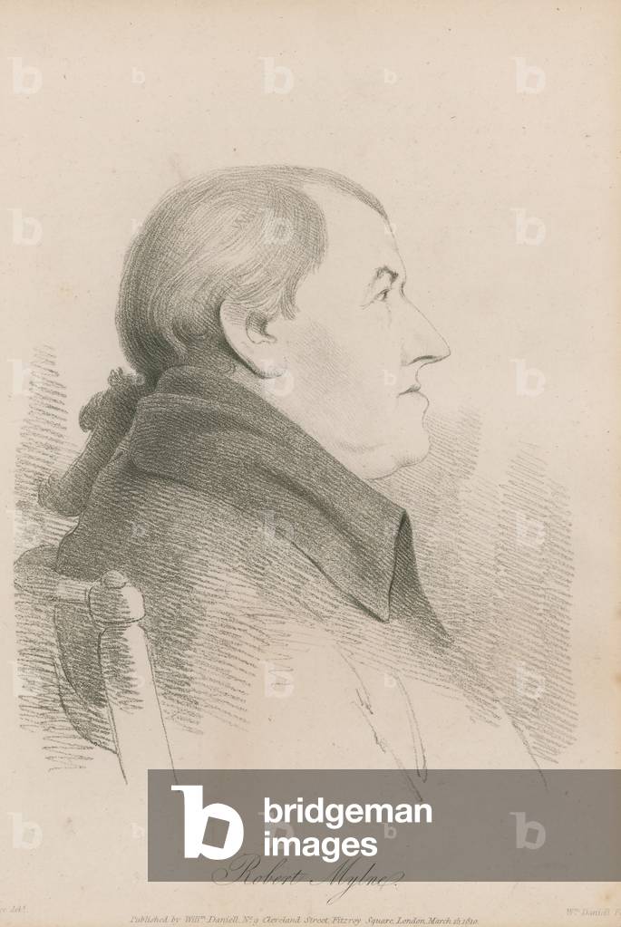 Portrait of Robert Mylne (engraving)