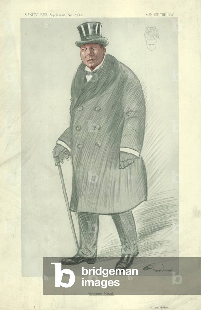Lord Haldane (colour litho)