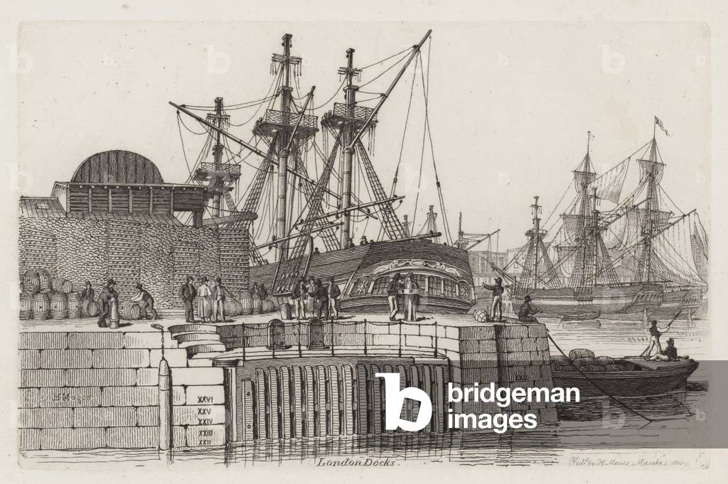 London Docks (etching)