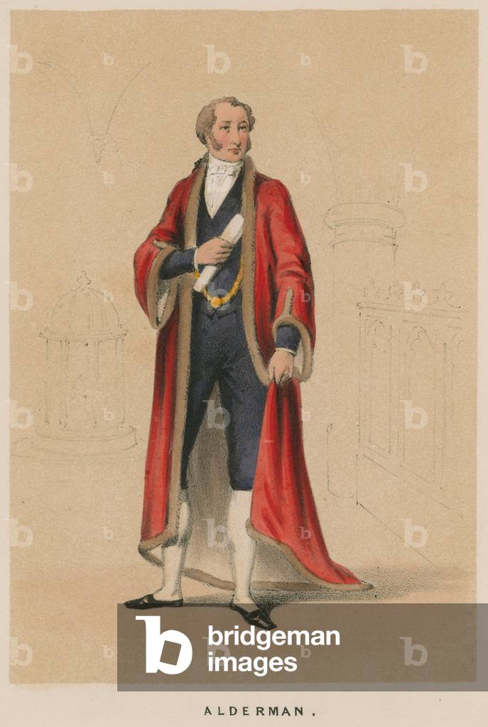 Alderman (coloured engraving)