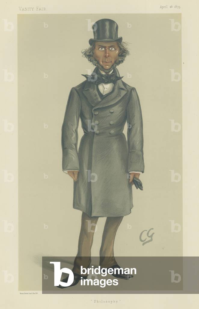 Mr Herbert Spencer (colour litho)