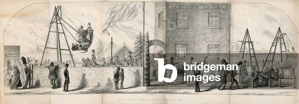 April 24, Sunday Afternoon, Primrose Tavern, Chalk Farm (engraving)