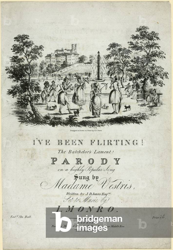 I've been flirting!  The batchelor's lament.  Sheet music (engraving)