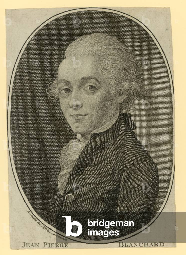 Portrait of Jean Pierre Blanchard (engraving)