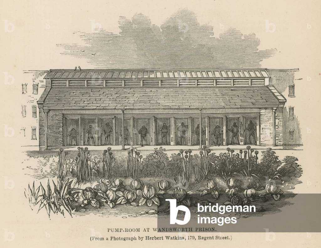 Pump room at Wandsworth Prison (engraving)
