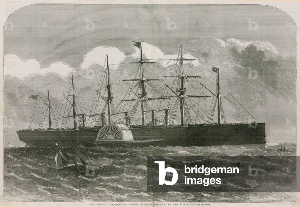 The Great Eastern steam ship (engraving)