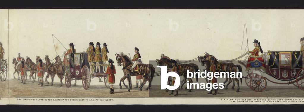 Part of the Panoramic View of the Entire Funeral Procession of Arthur, Duke of Wellington (coloured aquatint)
