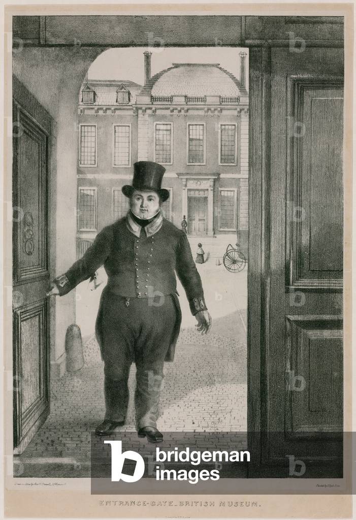 Entrance Gate, British Museum (engraving)