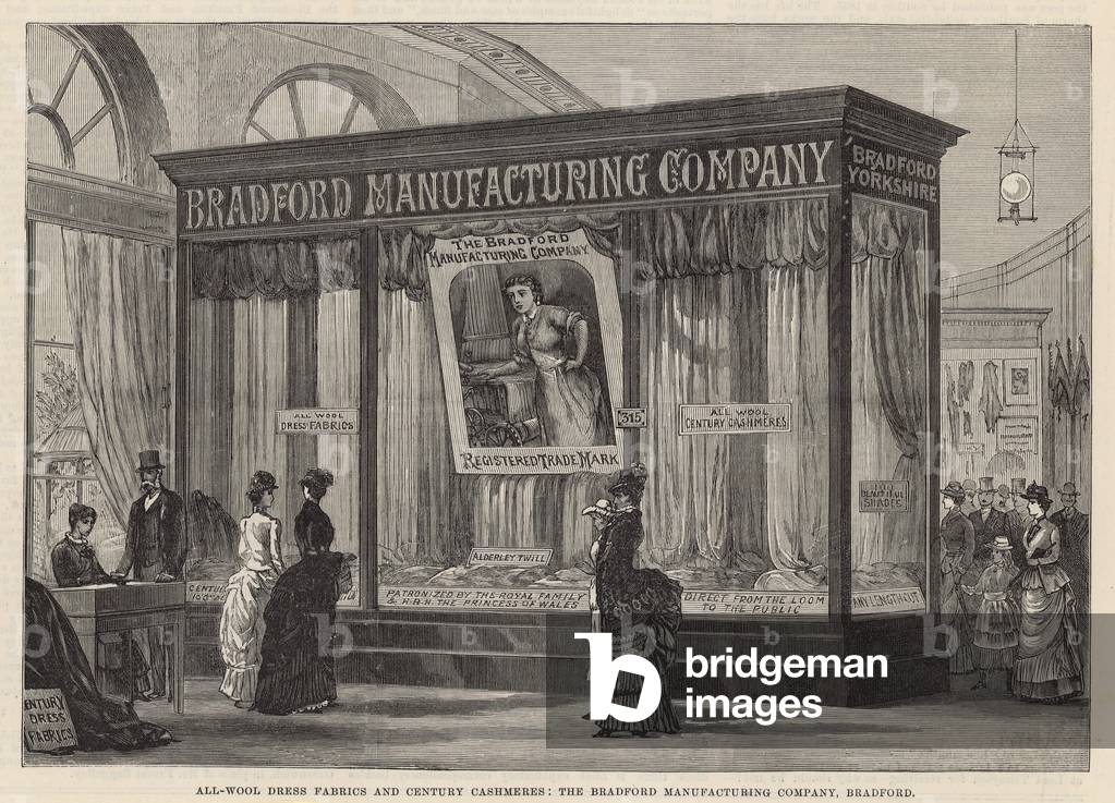 All-wool dress fabrics and century cashmeres (engraving)
