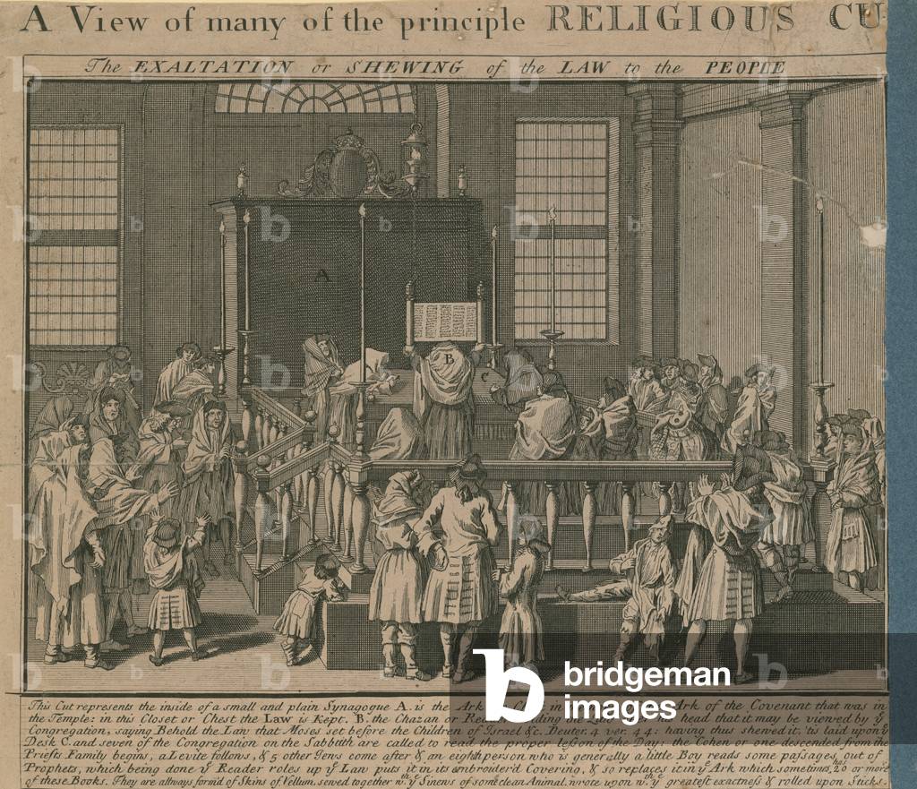 The exaltation or showing of the law of the people (engraving)