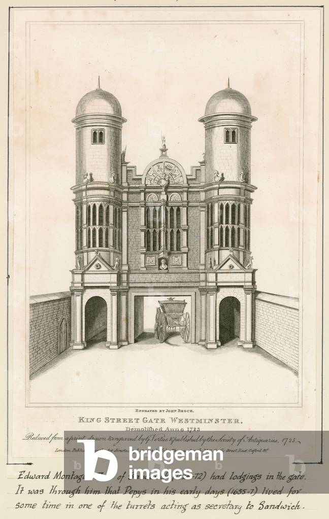King Street Gate, Westminster (engraving)