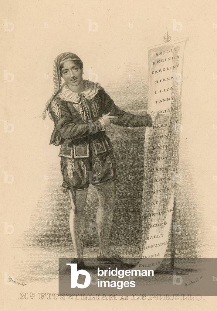 Mr Fitzwilliam as Leporello (engraving)
