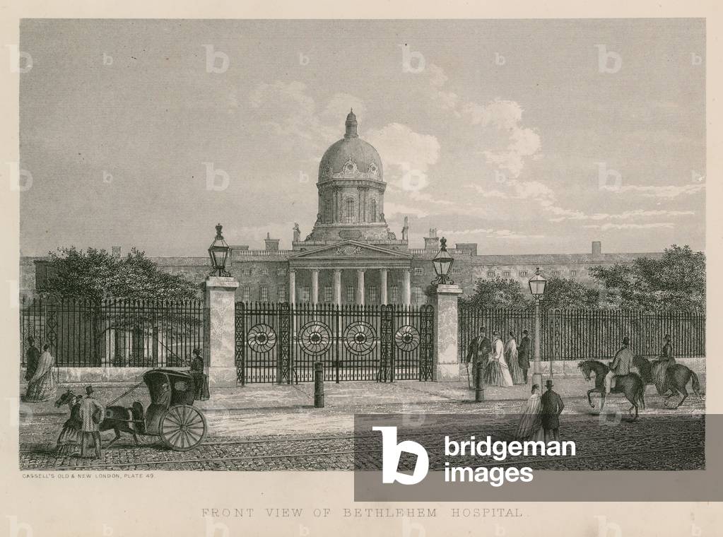 Front view of Bethlehem Hospital (engraving)