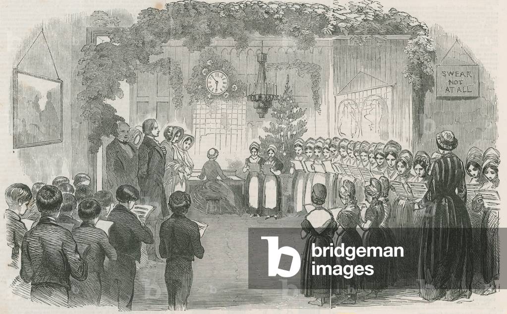 Christmas festival of the Vintry Ward Schools (engraving)
