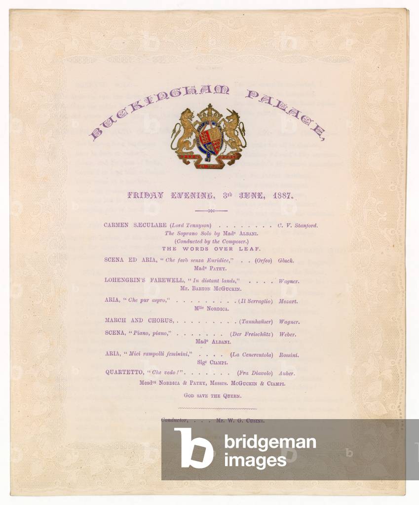 Buckingham Palace Concert, 3 June 1887 (engraving)