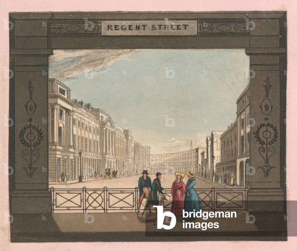 Regent Street (coloured engraving)