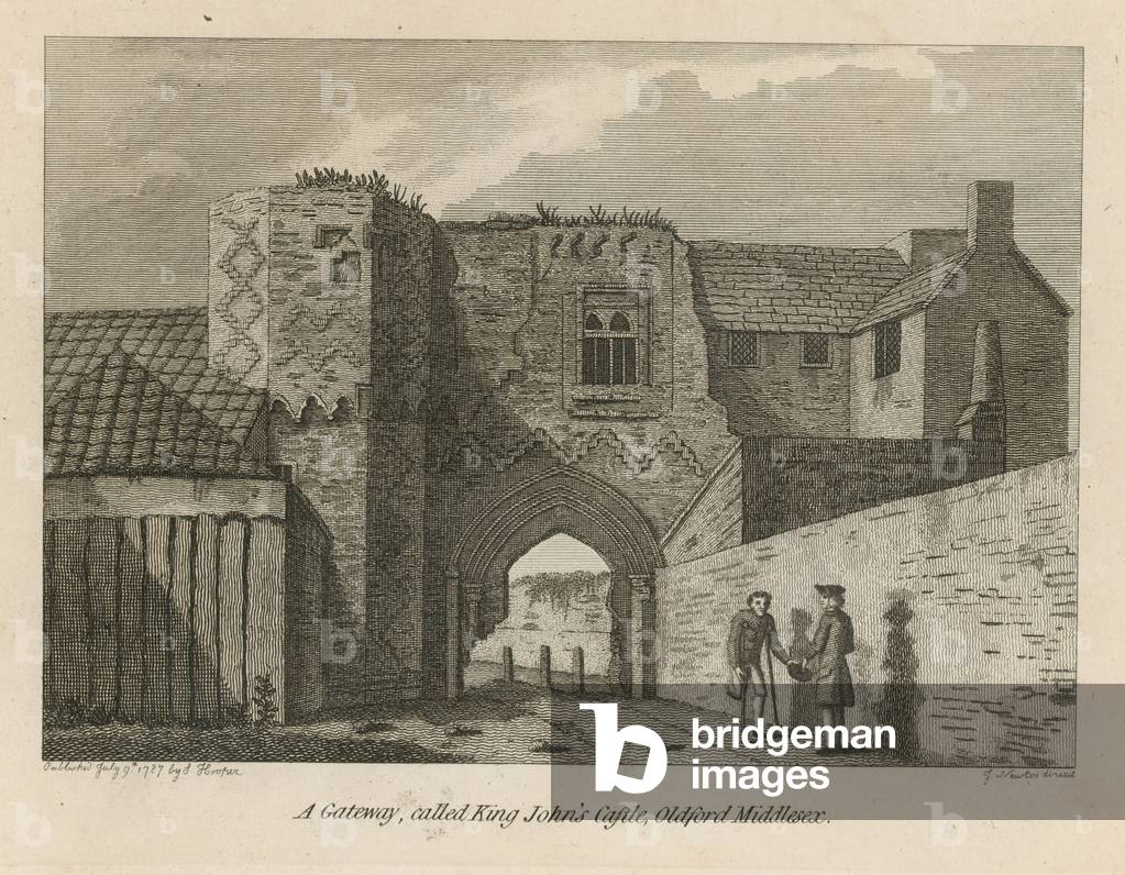 General view of King John's Castle (engraving)