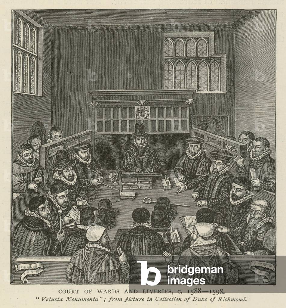 Court of Wards and Liveries, circa 1588-1589 (engraving)