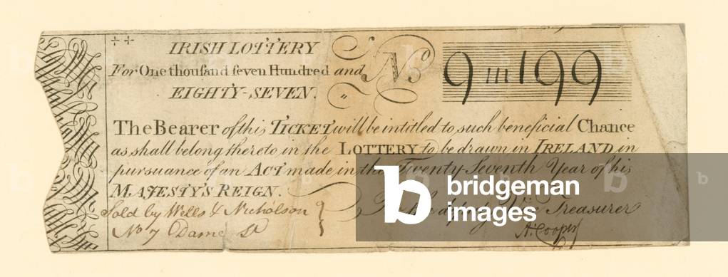 Lottery ticket (engraving)