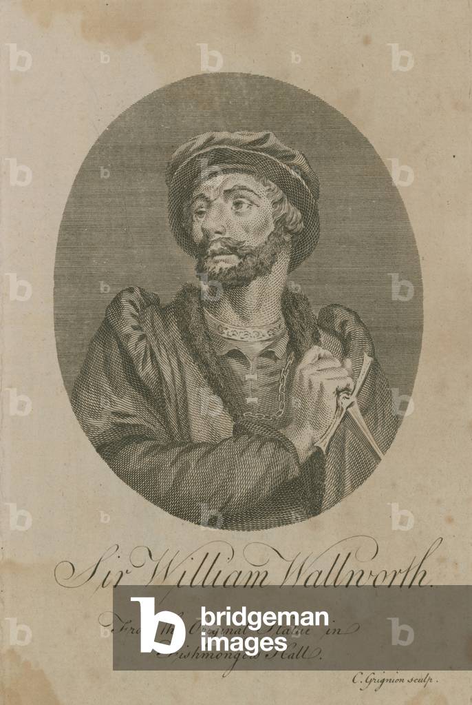 Sir William Wallworth, Lord Mayor of London, 1370 (engraving)