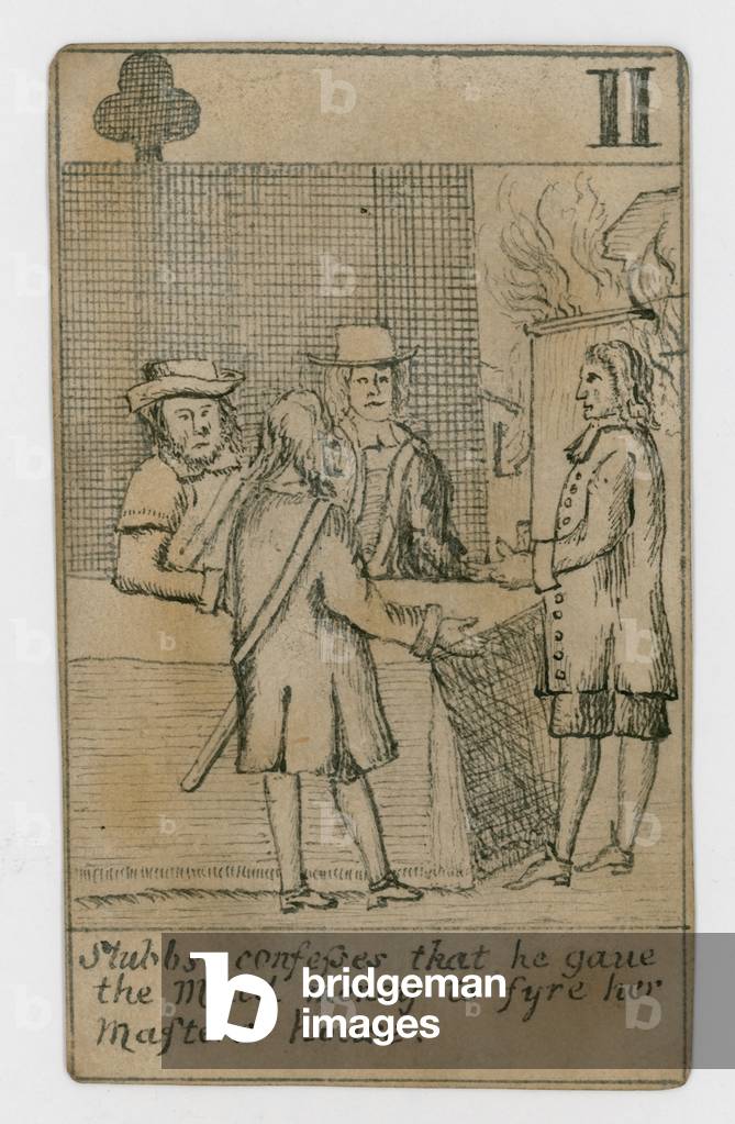 Popish Plot playing card (engraving)