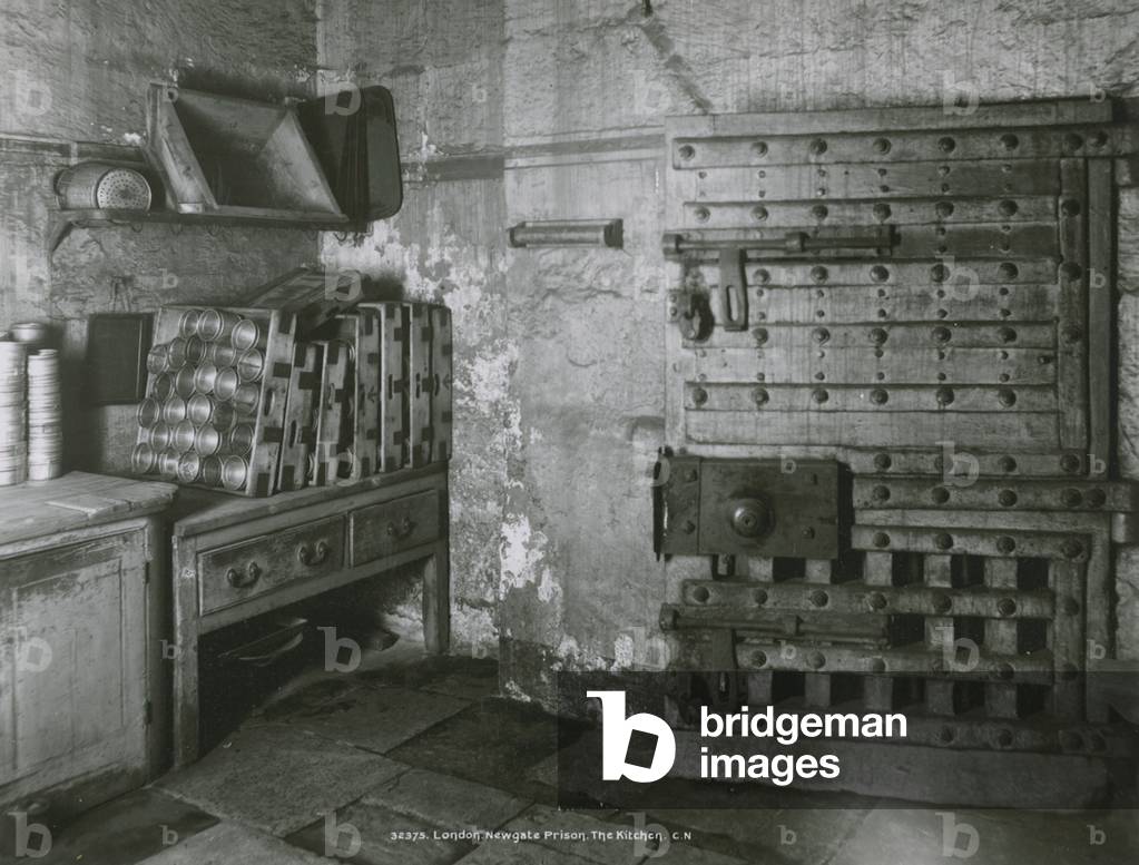 Interior view of the kitchen in Newgate Prison (photo)