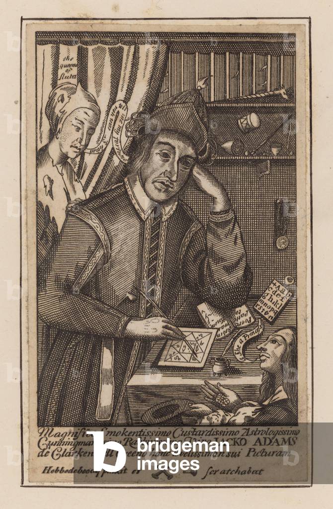 Jacko Adams, astrologer of Clerkenwell Green, London (engraving)