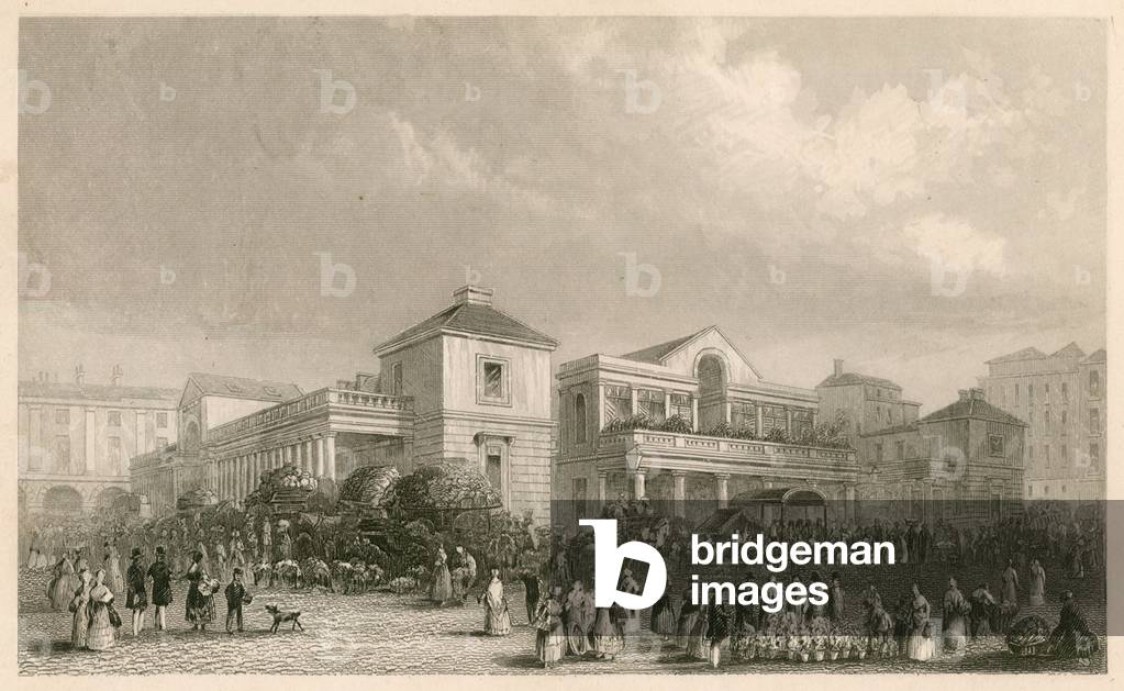 Covent Garden Market, London (engraving)