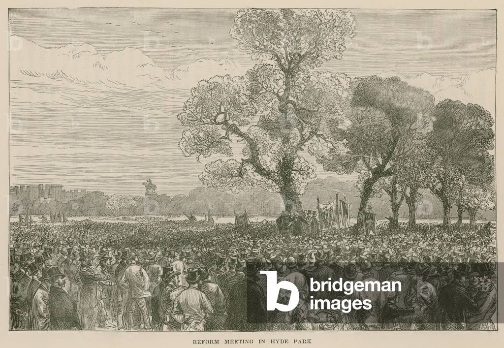 The Reform Demonstration in Hyde Park, 6 May 1867 (engraving)