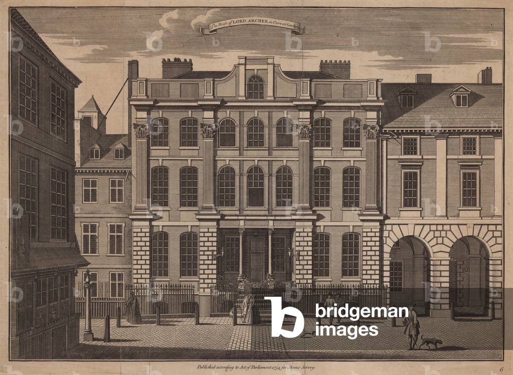 The house of Lord Archer in Covent Garden (engraving)