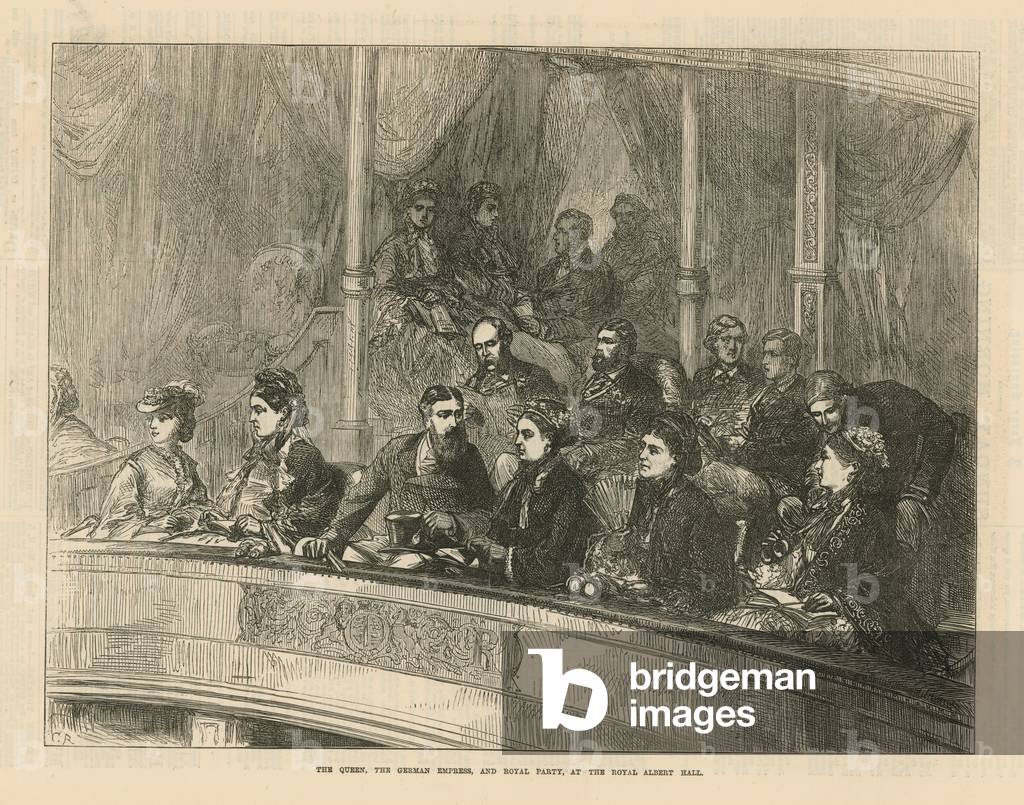 Royal Party at the Royal Albert Hall (engraving)