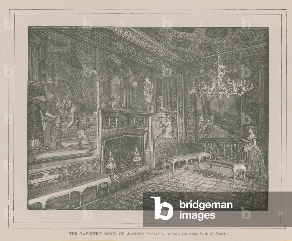 The Tapestry Room in St James's Palace (engraving)
