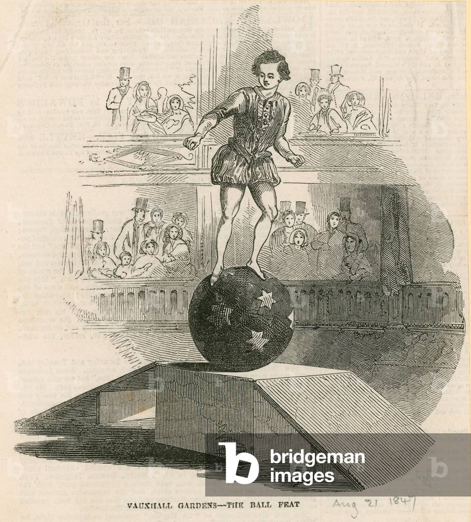 The ball feat, Vauxhall Gardens, London (engraving)