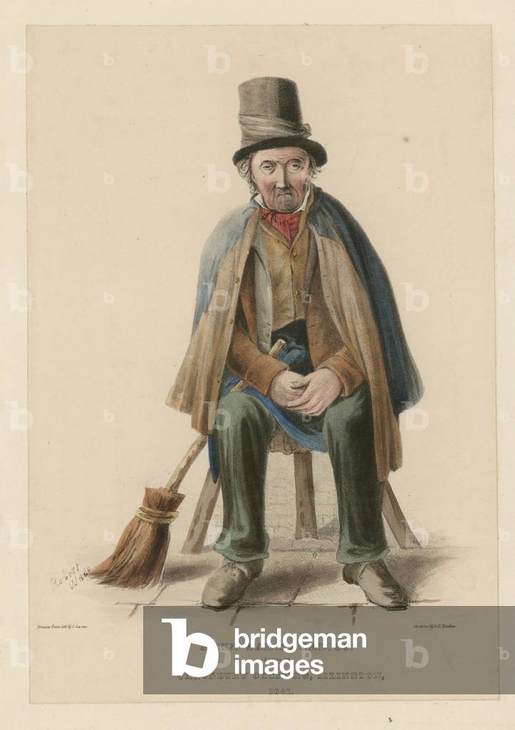 Portrait of John Wade (coloured engraving)
