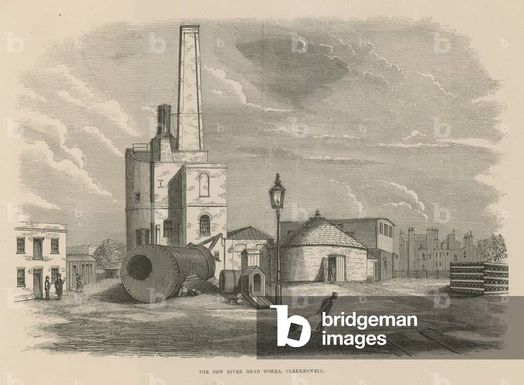 The New River Head Works, Clerkenwell, London (engraving)