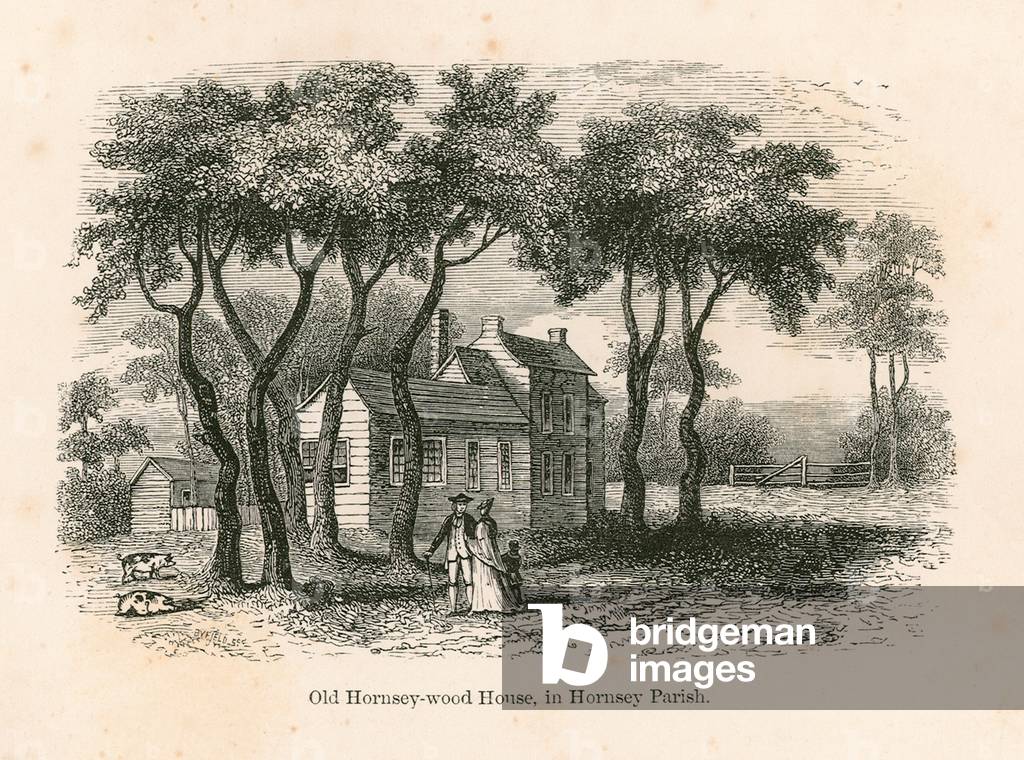 Old Hornsey Wood House, Hornsey Wood, London (engraving)