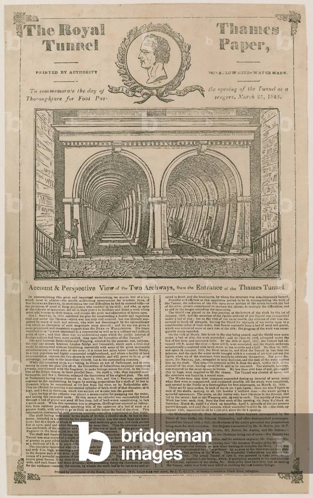The Royal Thames Tunnel Paper (engraving)