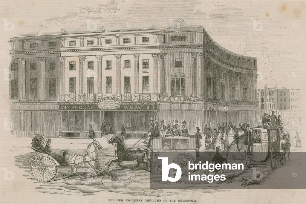 The new twopenny omnibuses of the metropolis (engraving)