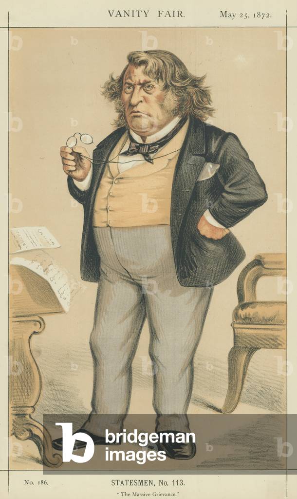 The Honourable Charles Sumner (colour litho)