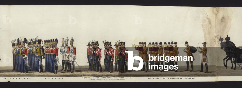Part of the Panoramic View of the Entire Funeral Procession of Arthur, Duke of Wellington (coloured aquatint)