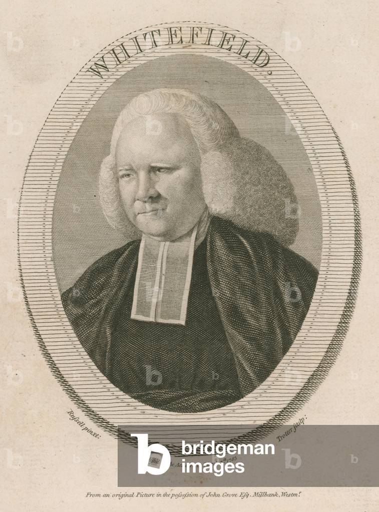 George Whitefield, MA, one of the founders of Methodism (engraving)