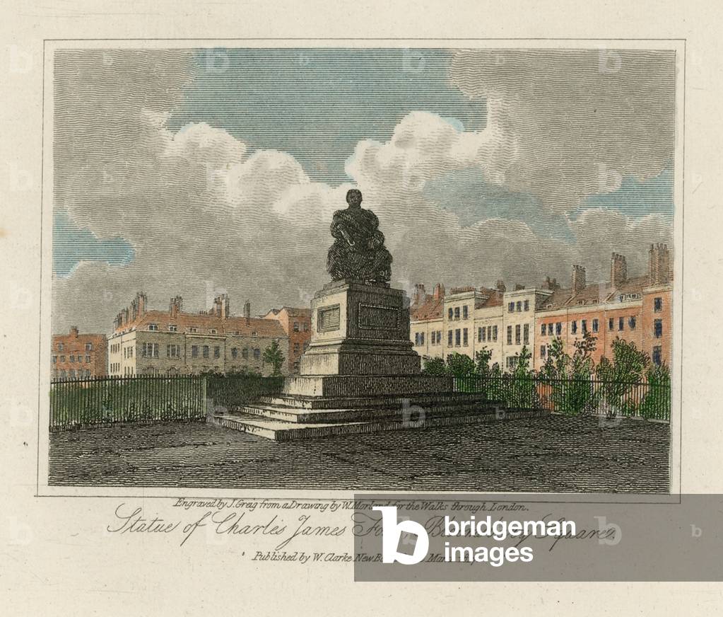 Bloomsbury Square (coloured engraving)