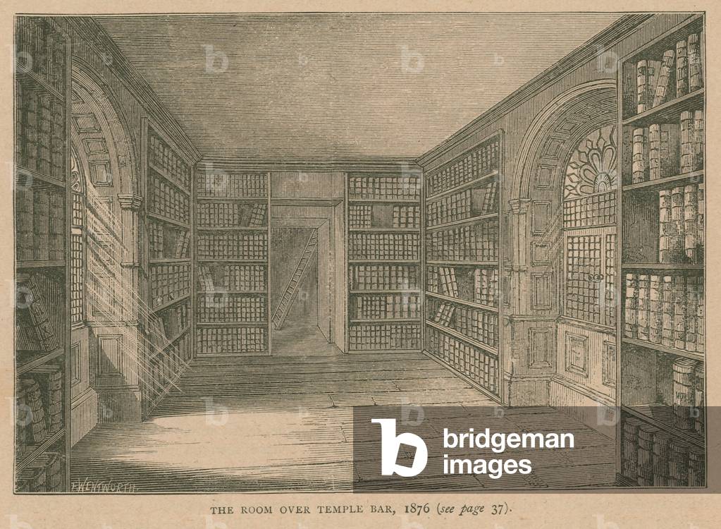 The room over Temple Bar (engraving)