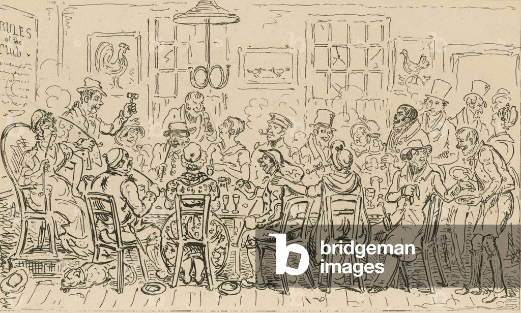 Cock and Hen Club (engraving)