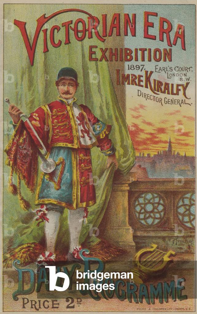 Programme for Victorian Era Exhibition, 1897, at Earls Court (colour litho)