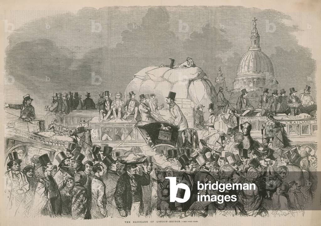 The Blockade of London Bridge (engraving)