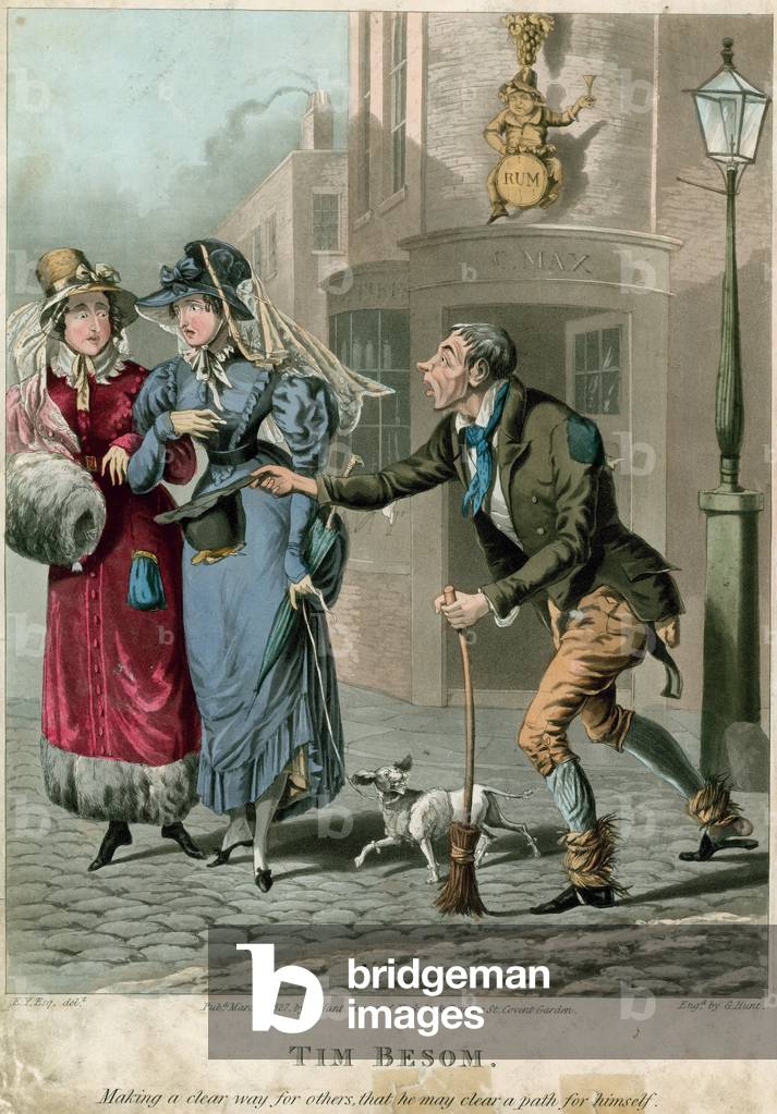 Tim Besom (coloured engraving)