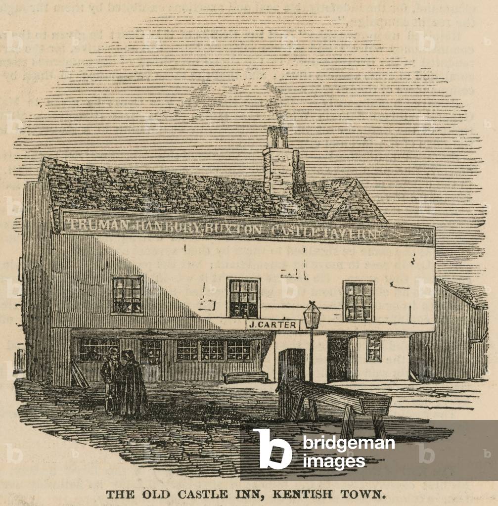 The Old Castle Inn, Kentish Town, London (engraving)