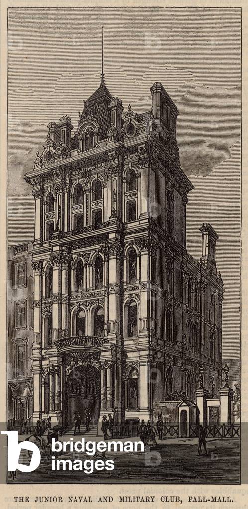 The Junior Naval and Military Club, Pall Mall (engraving)