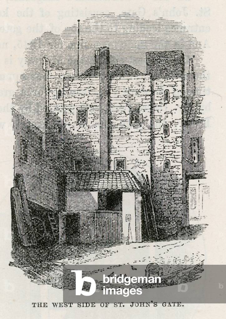 St John's Gate, Clerkenwell (engraving)